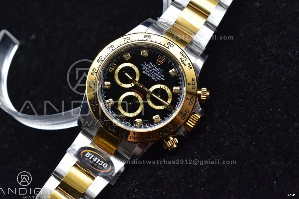 Black Edition Case BTF SA4130 1:1 Daytona Diamonds and Best SS 904L Bracelet Dial 116503 0126